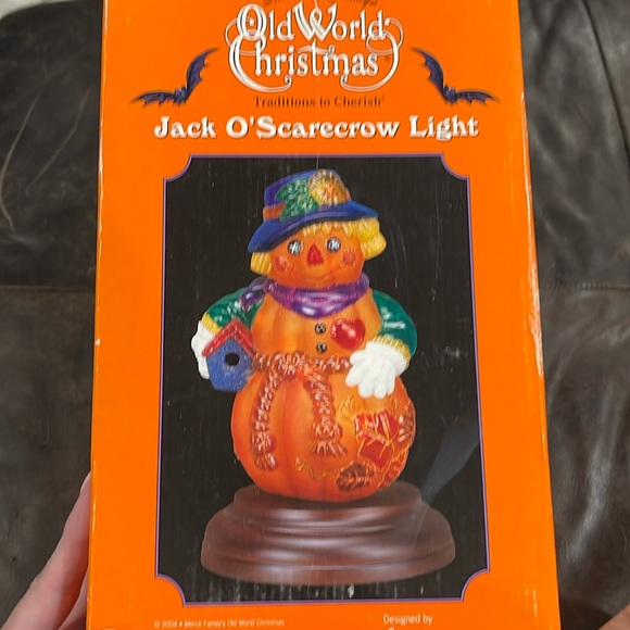 Vintage Old World Christmas Halloween Jack O’ Scarecrow Light - Merck Family - Picture 4 of 10